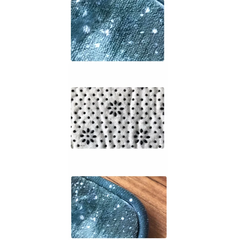 Нескользящие коврик с рождественским дизайном Набор ковриков для ванной кухни