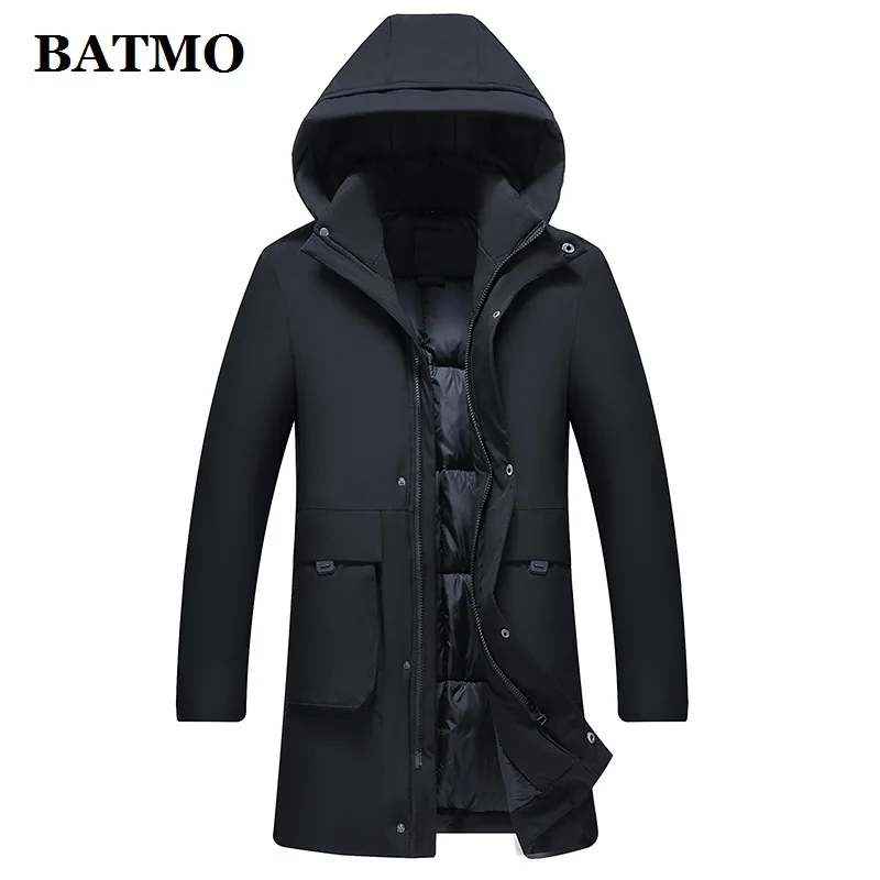 Мужская парка с капюшоном BATMO зимняя куртка высокого качества HLF8807 2019 | Парки