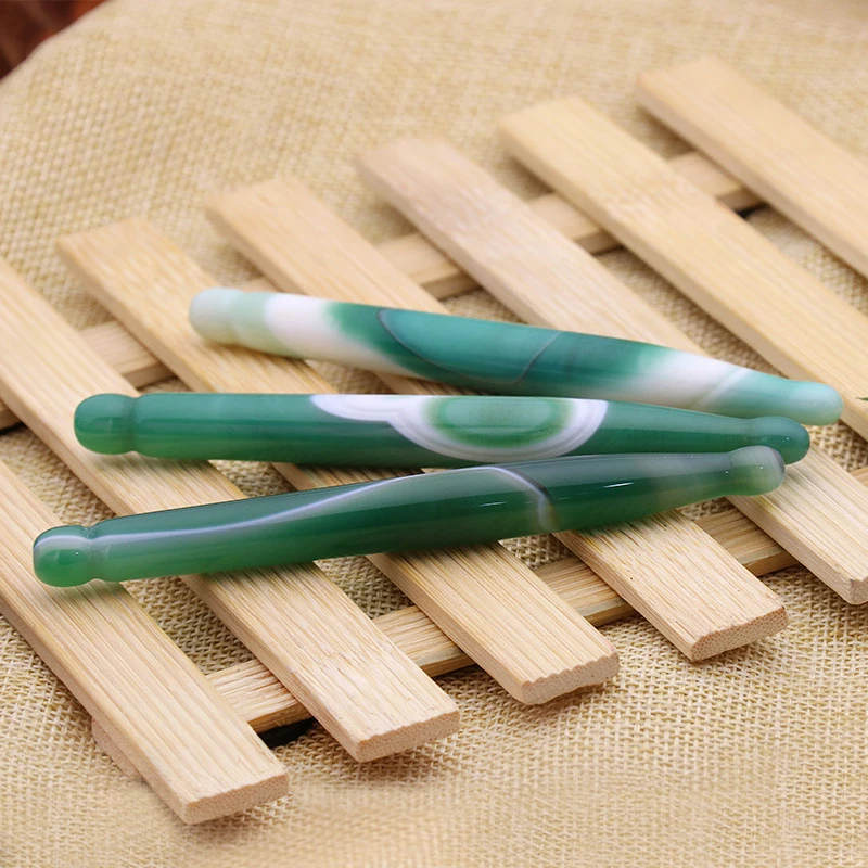 Натуральный нефрит массажер для гуаши розовый кварц акупунктурная ручка красоты