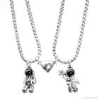 2 шт. магниты для взаимной аттракции из нержавеющей стали парные подвески для космонавта ожерелье астронавт обещание ожерелье оптовая продажа