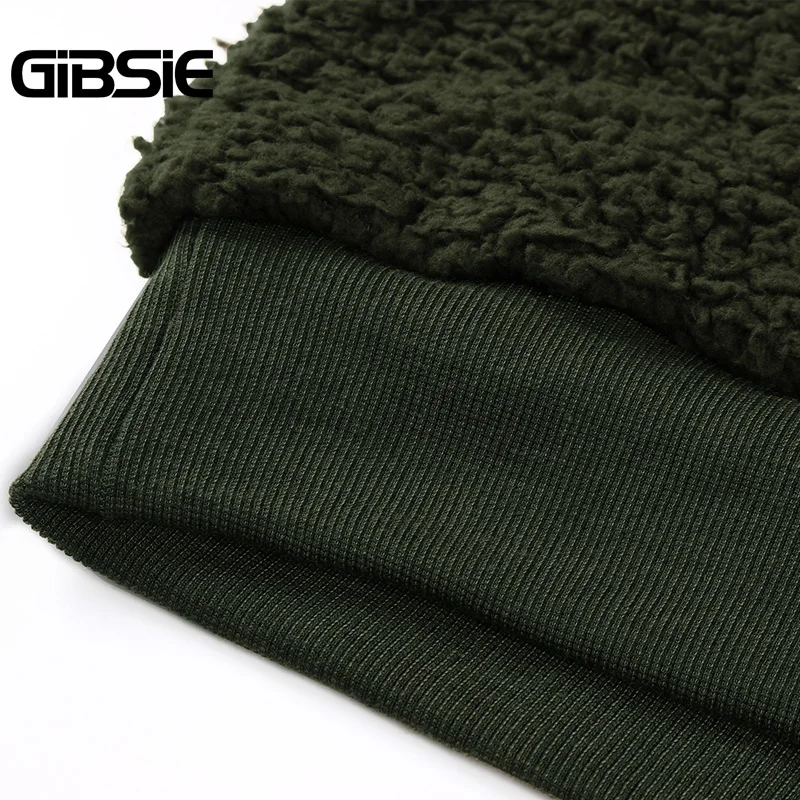 

GIBSIE Autumn Winter Double Pocket Warm Teddy Coat Women Plus Size Fluffy Solid Zipper Jacket Casual Ladies Outerwear Coats