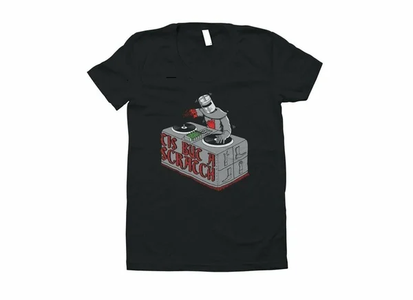 

Black Knight As DJ Remix Party Monty Python And The Holy Grail Black T-Shirt