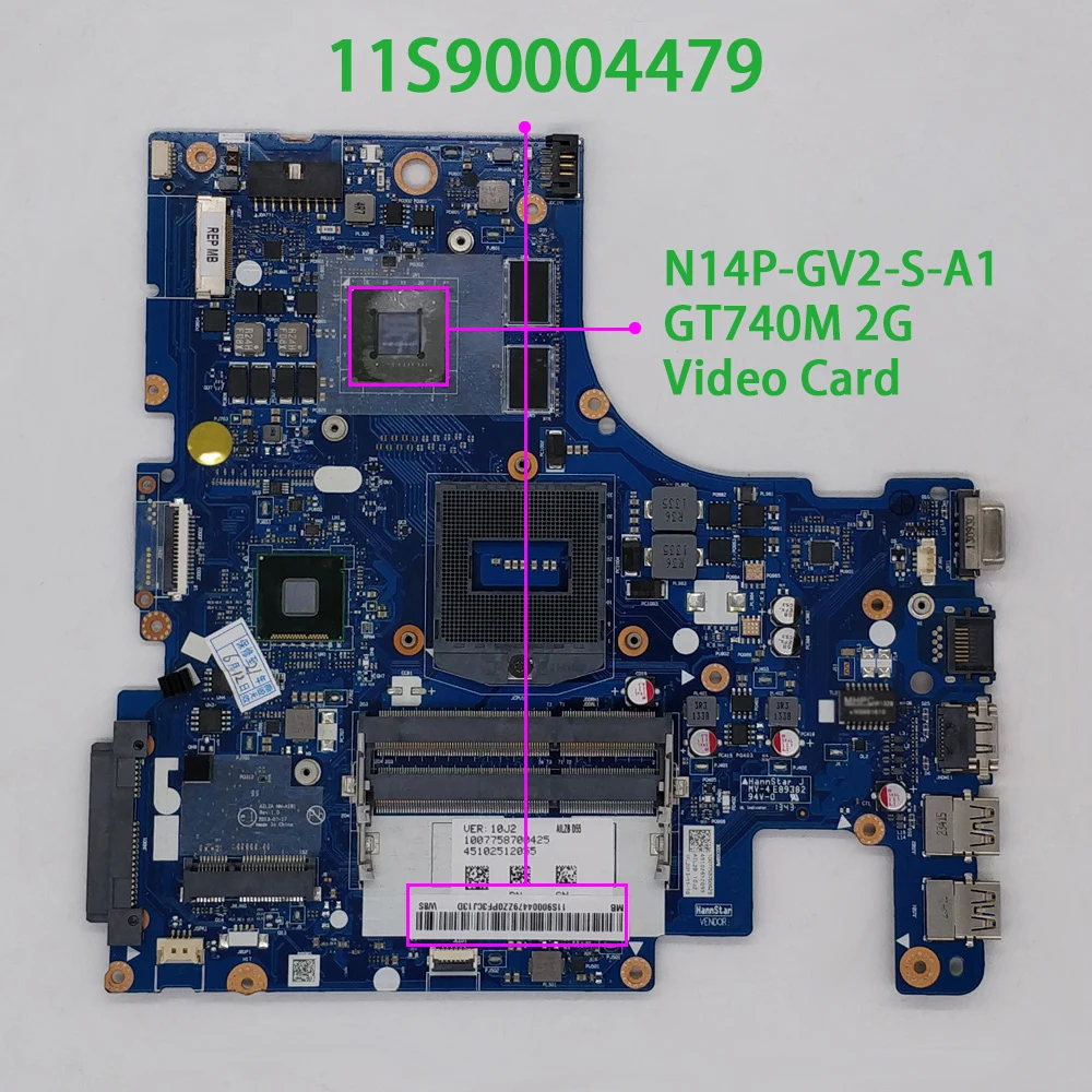 

for Lenovo Z510 11S90004479 90004479 NM-A181 N14P-GV2-S-A1 GT740M/2GB Laptop Motherboard Mainboard Tested