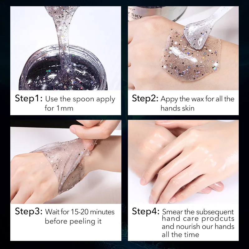 Звезда молока воск Маски для рук отбеливание руки парафин пилинг-скраб кожу