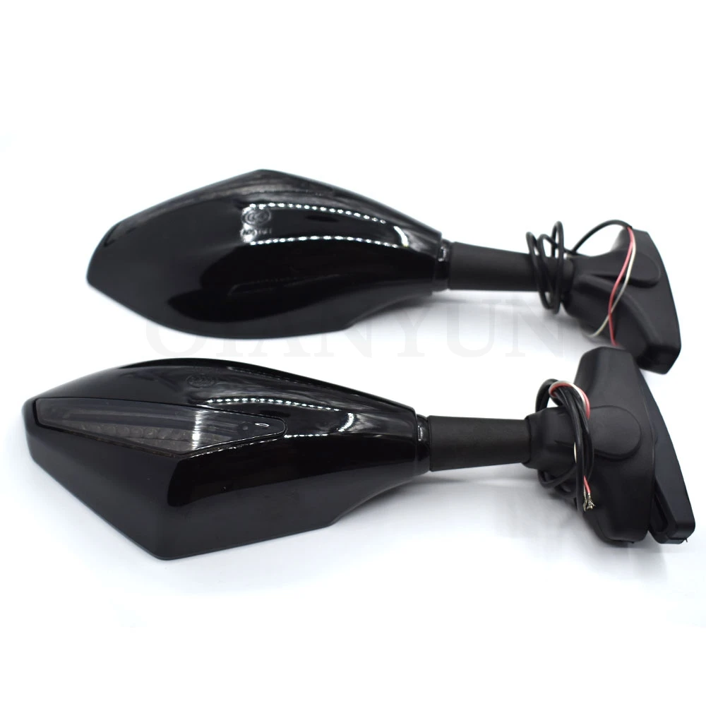 Универсальный мотоцикл заднего вида боковое Крыло зеркала w/Светодиодный