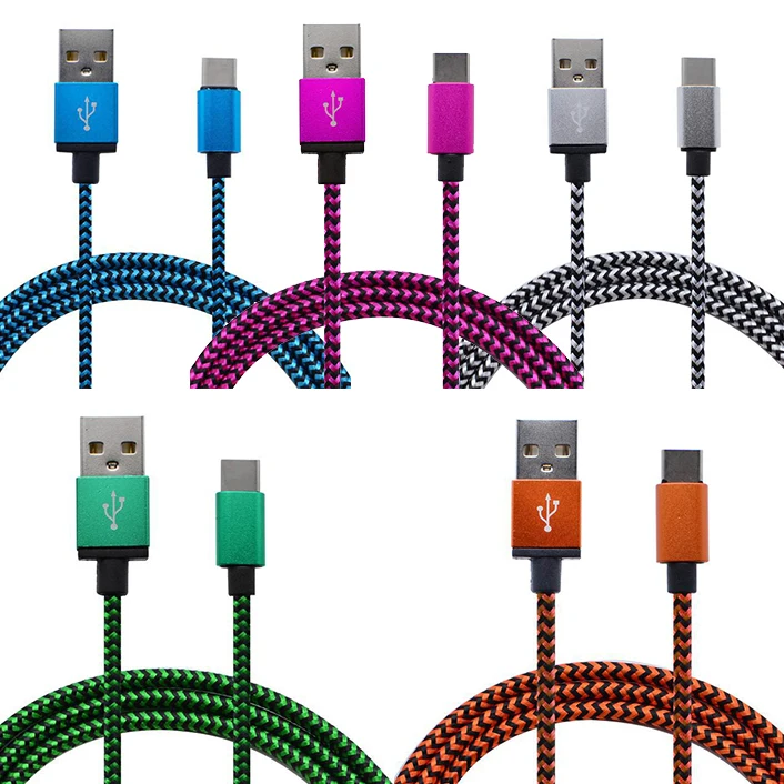 10 шт. 1 м 2 3 USB C Type кабель для зарядки провода Type-C зарядный Мобильный телефон кабели