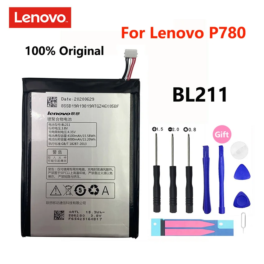 

100% Original Battery BL211 Replacement Battery Bateria For Lenovo P780 BL 211 BL-211 Mobile Phone Batteries Accumulator