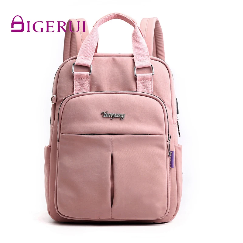 Повседневный Рюкзак DIGERUI для женщин женская сумка компьютера с USB-зарядкой