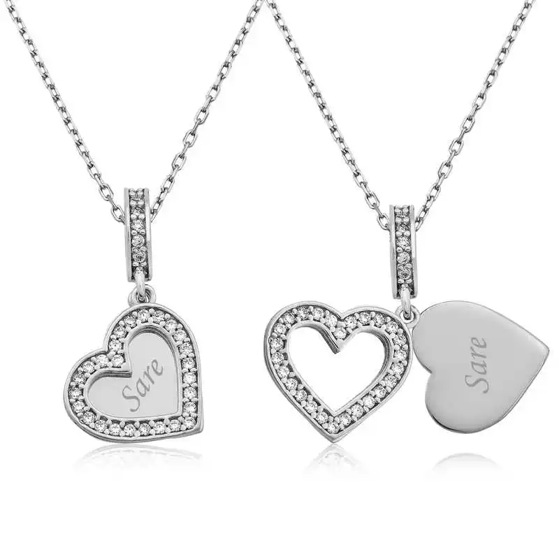 

Ожерелье из серебра 925 пробы с надписью «My Heart»