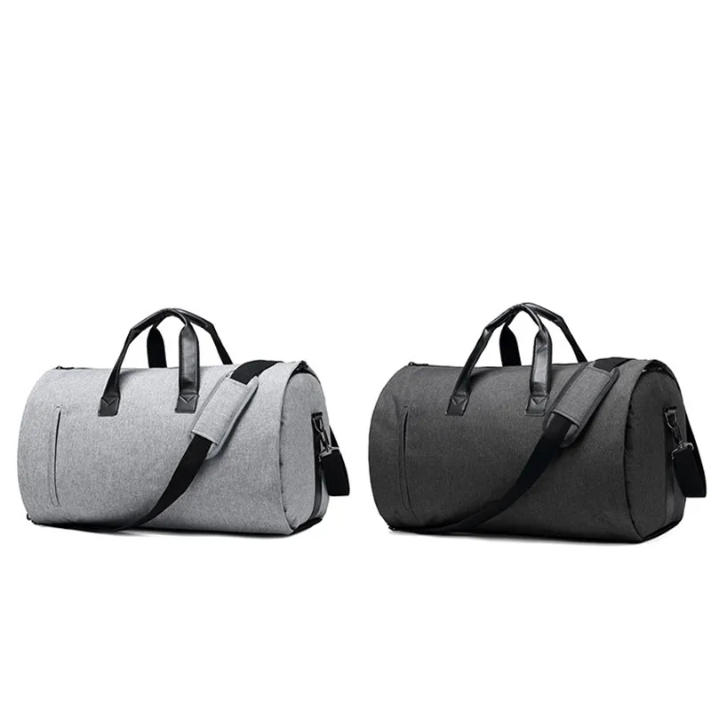 Large Capacity Men Travel Bag Waterproof Duffle Bag Short Trip Suit Storage Hand Luggage Bags With Shoe Pouch Oxford Travel Bag