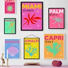Капри Майами Амальфи Ибица Монако Гавайская настенная Картина на холсте скандинавские постеры и принты настенные картины для декора гостиной