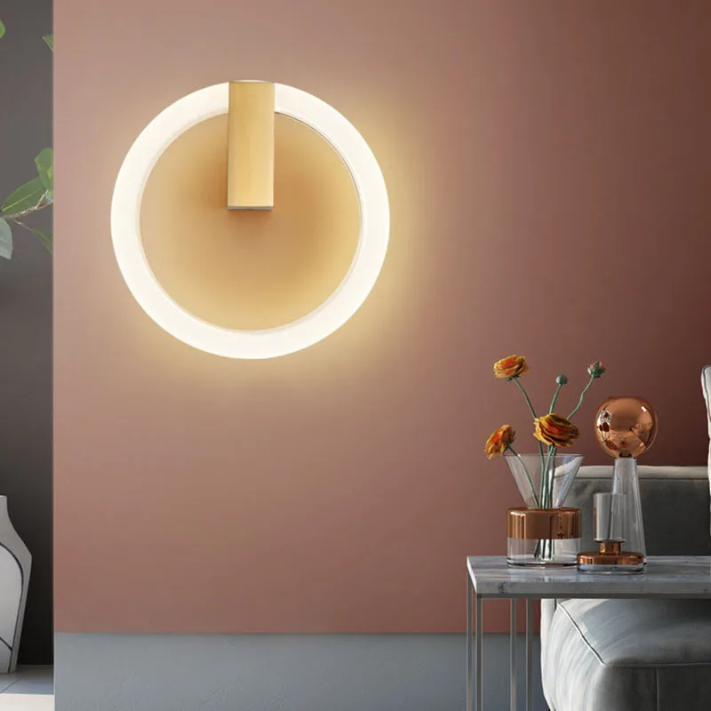 Настенный светильник для спальни светодиодный алюминиевый держатель лампы