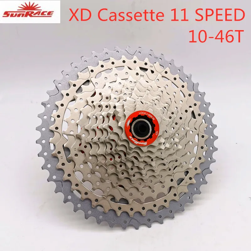 Велосипедная кассета SunRace 11 скоростей маховик для велосипеда 10 46T Mtb XD подходит