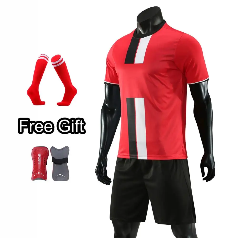 

DIY Custom Survetement Football Jersey Men Boys, footballer kit Shorts Sportswear, Men Soccer training uniforms Shin Pads Socks