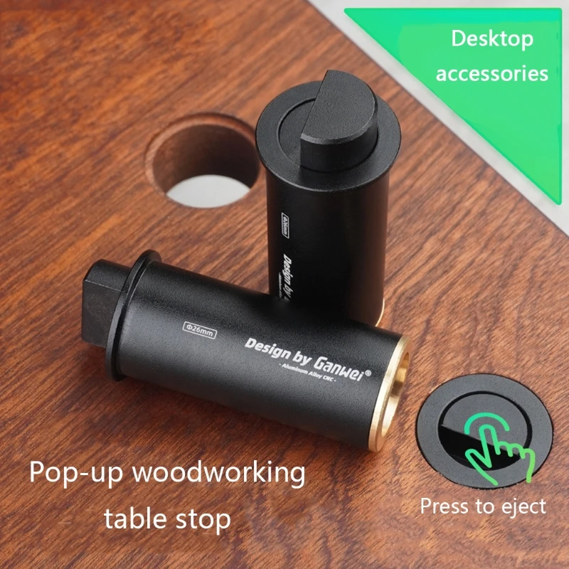 

Professional Tenon Pop-up Table Card Quick Release Anti-rust Aluminum Alloy 26mm Woodworking Table Card Tenon Desk Top