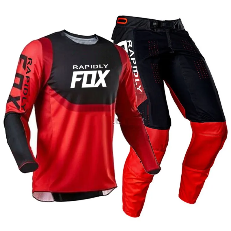 

NEW 2021 rapidly FOX 180/360 Motocross Jersey and Pants MX Gear Set Combo mtb ATV Off Road FLEXAIR motorcycle racing suit enduro