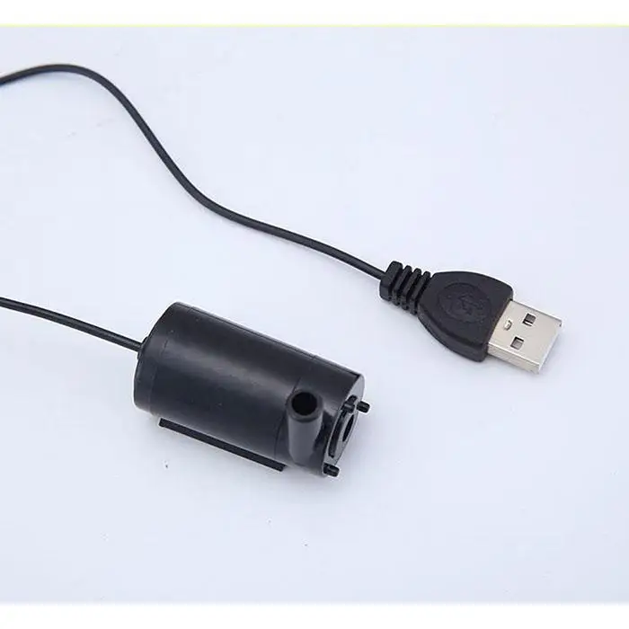Питаемые через USB порт Micro подводный водяной насос мини 3L/мин воды 1A 3 м водяной насос для аквариума, фонтан для рыбы/стеклянный резервуар для аквариума
