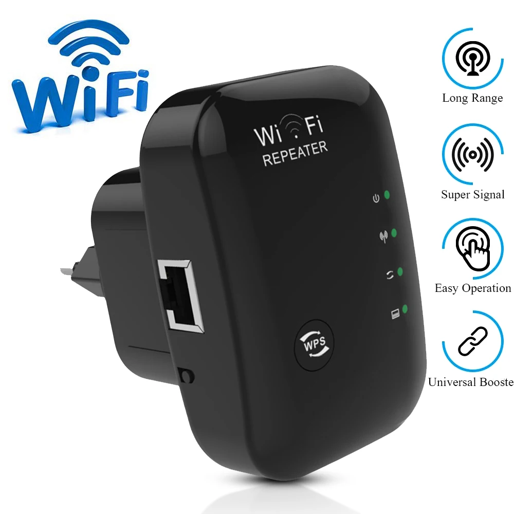 

Rovtop Беспроводной Wi-Fi ретранслятор, Wi-Fi удлинитель 300 Мбит/с усилитель Wi-Fi 802.11N/B/G усилитель повторителя Wi-Fi точка доступа