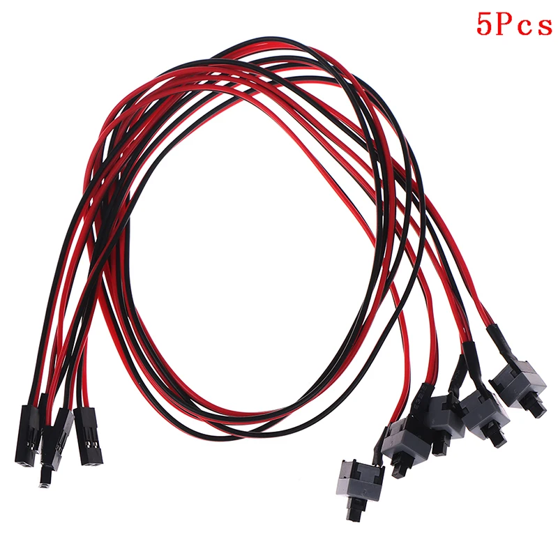 

High Quality 5 Pcs/lot PC Computer Motherboard Power Cable Switch On/Off/Reset Replacement Accessories
