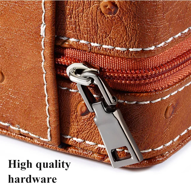 

Portable PU Leather 2 Slot Watch Box Men Women Watch Display Case Storage Watch Organizer Exquisite