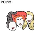 Chinatown detective pool of three эмалированная брошь для мужчин с париком, булавка с отворотом, красивая женщина, девушка, забавные фанаты, ювелирный значок, подарок другу