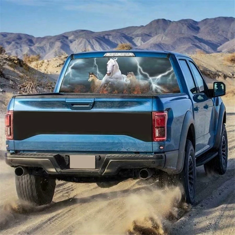 Лошади скачущей лошади для грузовик Джип кроссовер пикап 3D заднее стекло