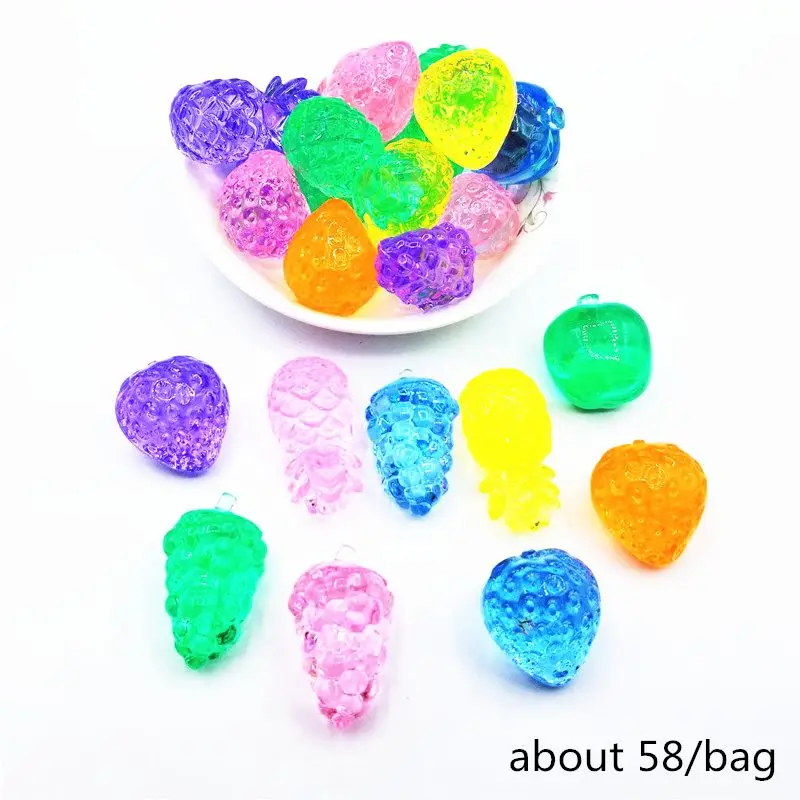 

Animal Car Fruit Acrylic Beads Classroom Reward Party Bag Filler Kids Room Fish Tank Decoration