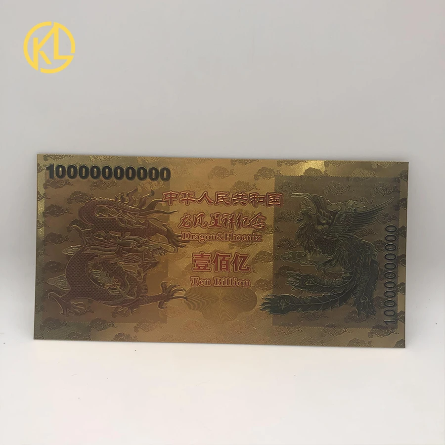 Золотая Серебряная фольга Dragon One Centillion 100 триллион Quintillion Decillion 5 восьмиугольников vigintillion долларов, Банкнота из Zimbabwe Виа