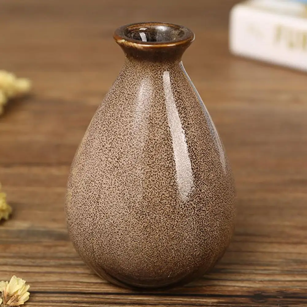 Керамическая Мини ваза изысканного дизайна гладкая глазурованная поверхность