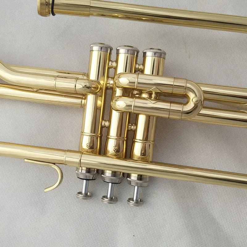 Weifang Rebon Bb key лак Золотой походный Тромбон | Спорт и развлечения
