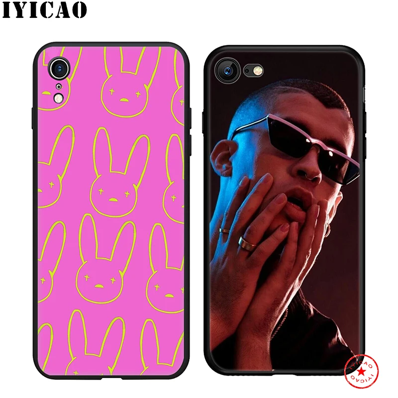 IYICAO Bad Bunny Rapper Soft Phone Case for iPhone 11 Pro XR X XS Max 6 6S 7 8 Plus 5 5S SE Silicone TPU |