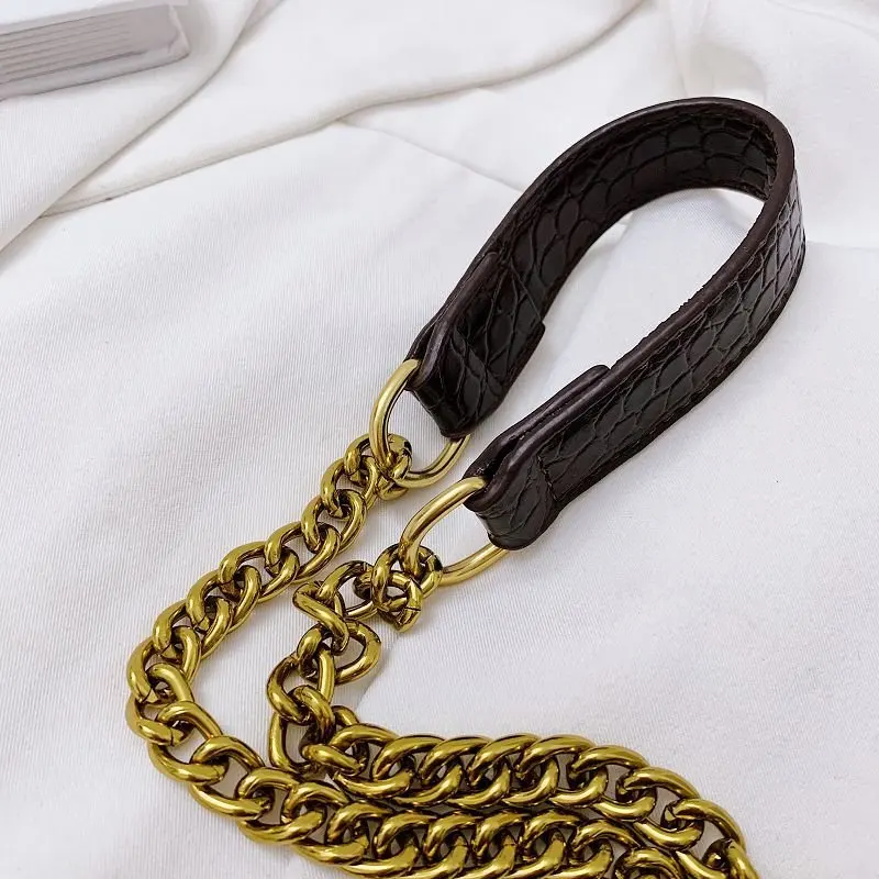 

Women's Shoulder Bag Metal Chain Crocodile Pattern Hasp Fashion Fine Vintage Double-Sided Opening Designer Crossbody Handbags