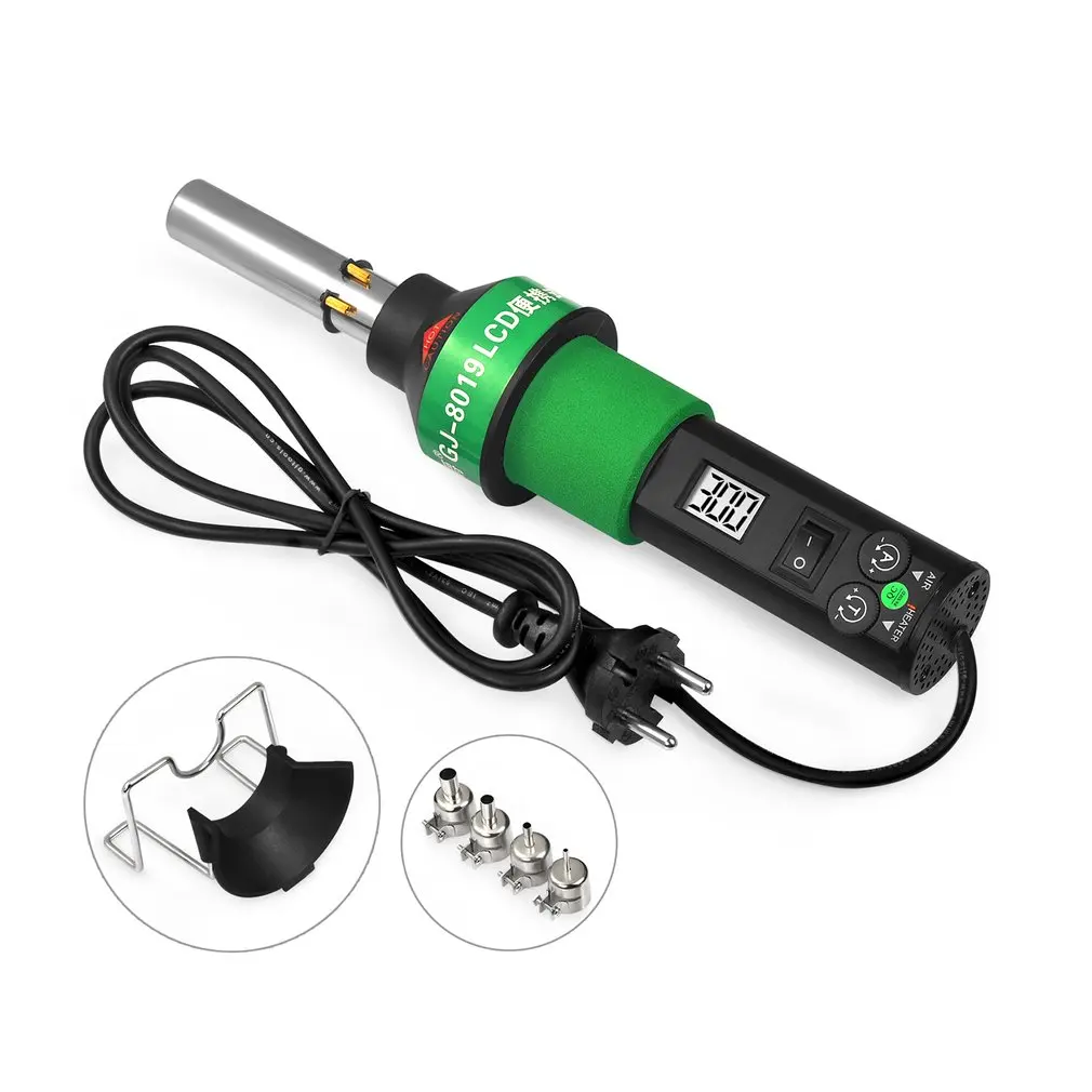 GJ-8019 Portable Brushless Digital Constant Temperature Heat Gun Thermostat Hot Air 220V EU Blower Soldering | Инструменты