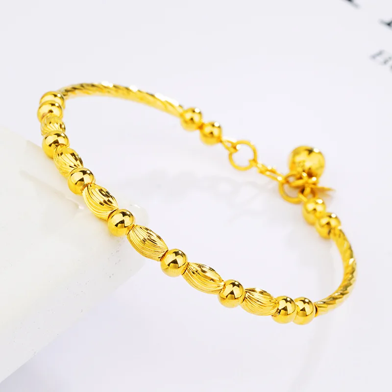 

Fashion India Middle East Arab Gold Color Bangles Bracelets For Women Africa Bangle for Wedding Jewelry Gift