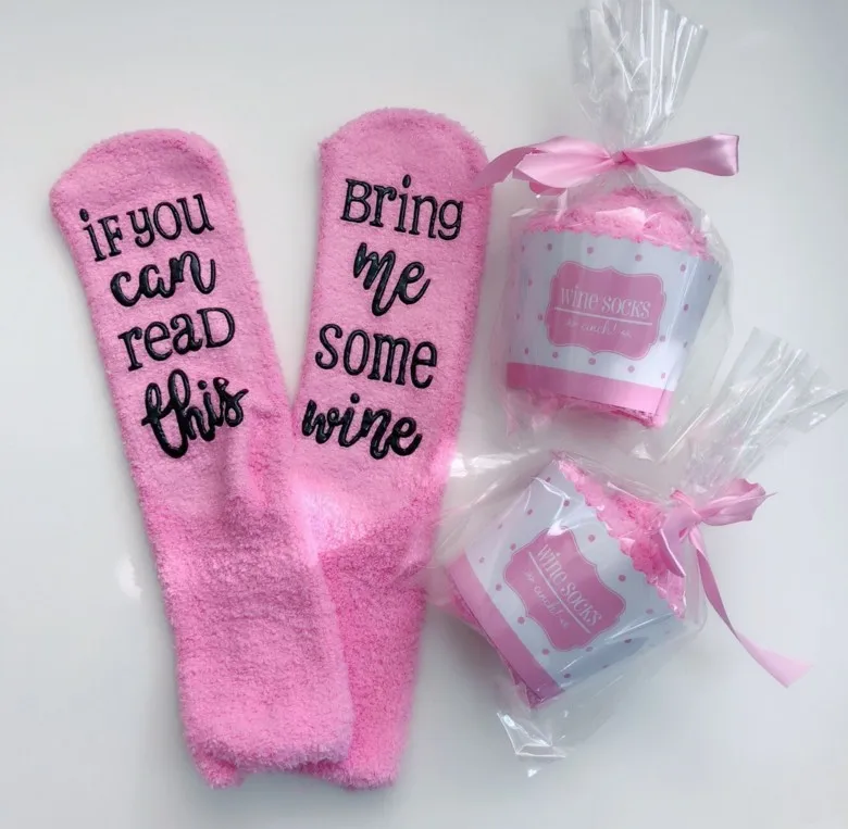 

1 pairs Funny Socks for Women Cute Novelty Cupcake Packaging Gifts for Mothers Mom Stockings If you can Read This socks Gift