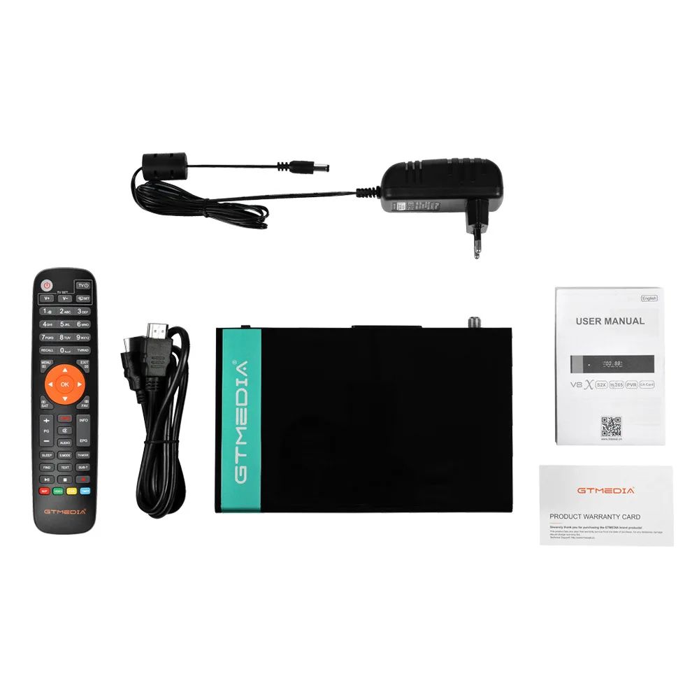 10PCS Gtmedia V8X DVB S2 satellite receiver Builtin wifi support H.265 DVB-S S2X VCM ACM AVS+ better V8 NOVA V9 prime - купить по