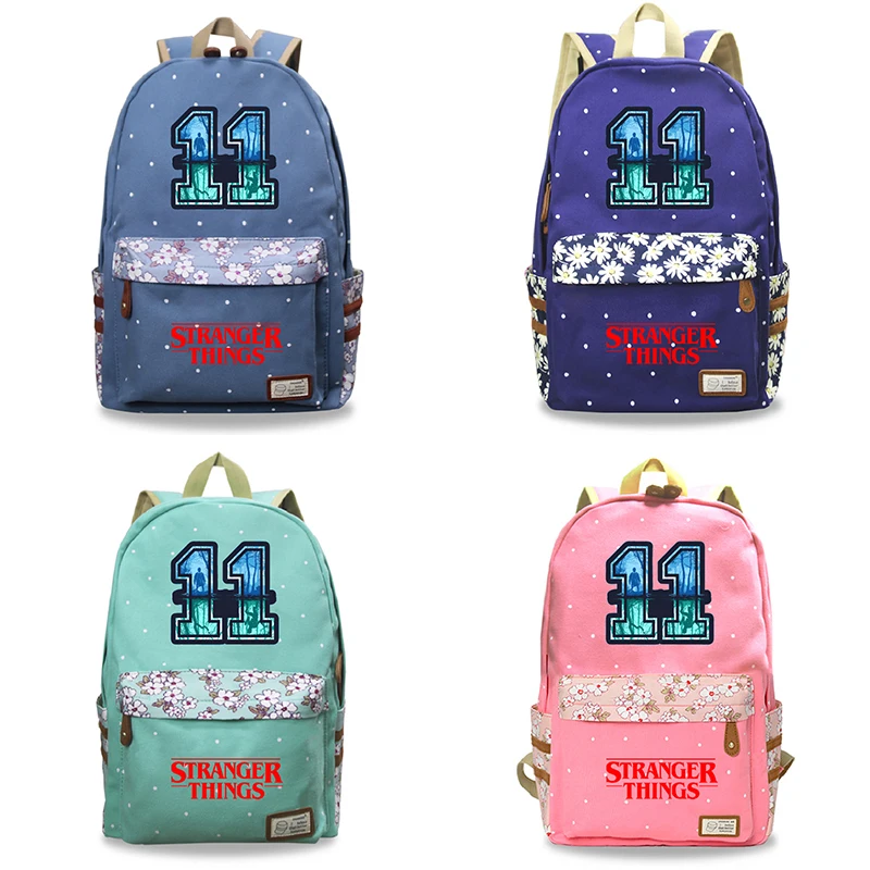 Рюкзак Mochila Stranger Things школьные сумки для девочек подростков 1 7 рюкзак с цветочным