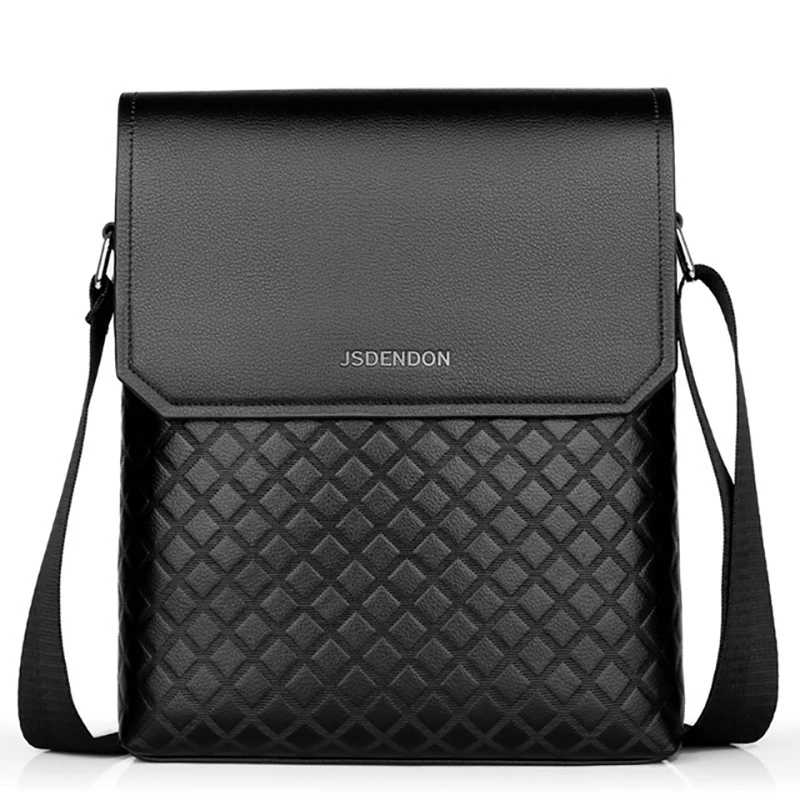 Классическая кожаная мужская сумка мессенджер простого дизайна модные сумки