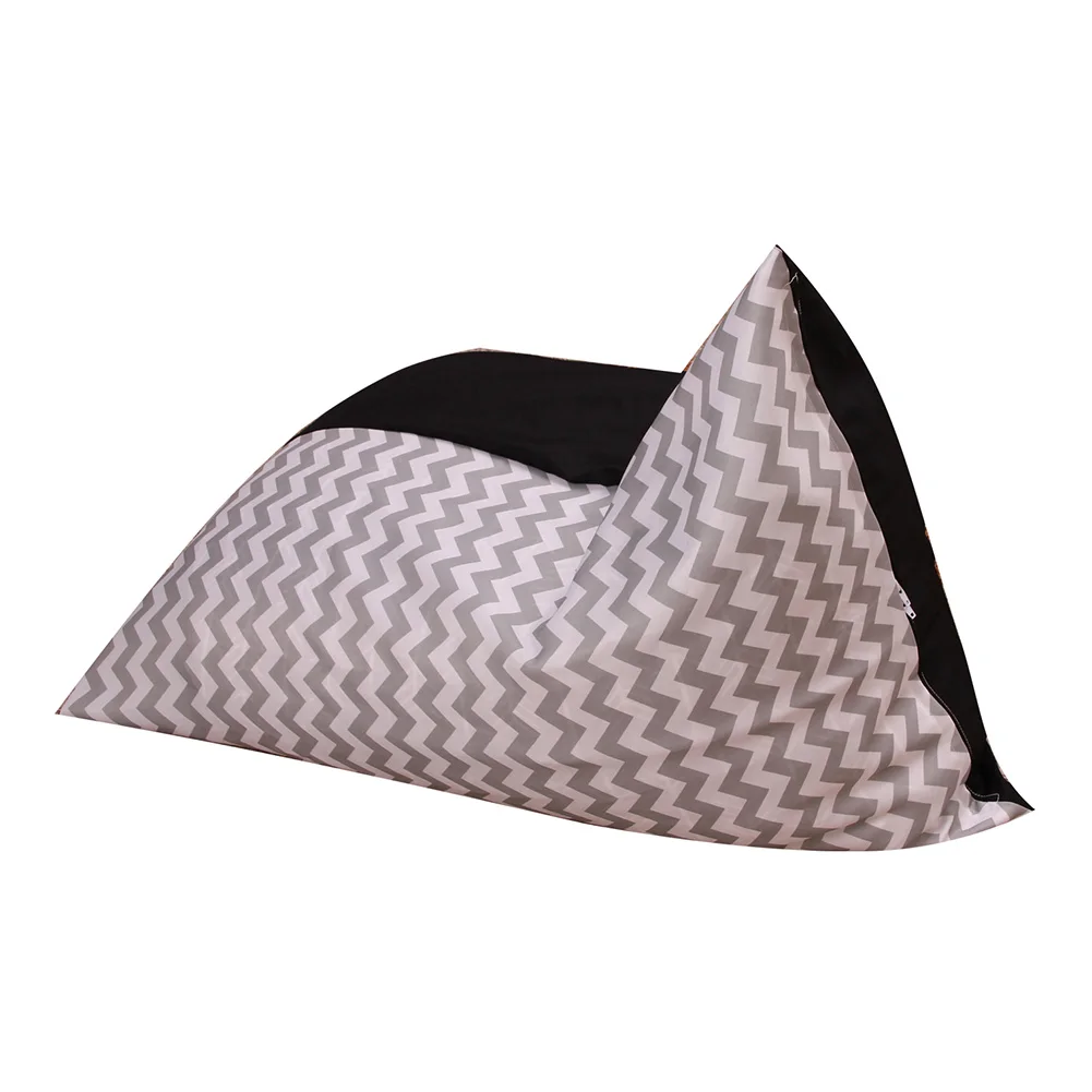 

Stuffed Toys Pouch Living Room Stripes Waves Fashion With Handle Beanbag Stotage Bag Chair Sleeve Large Capacity Bedroom Home