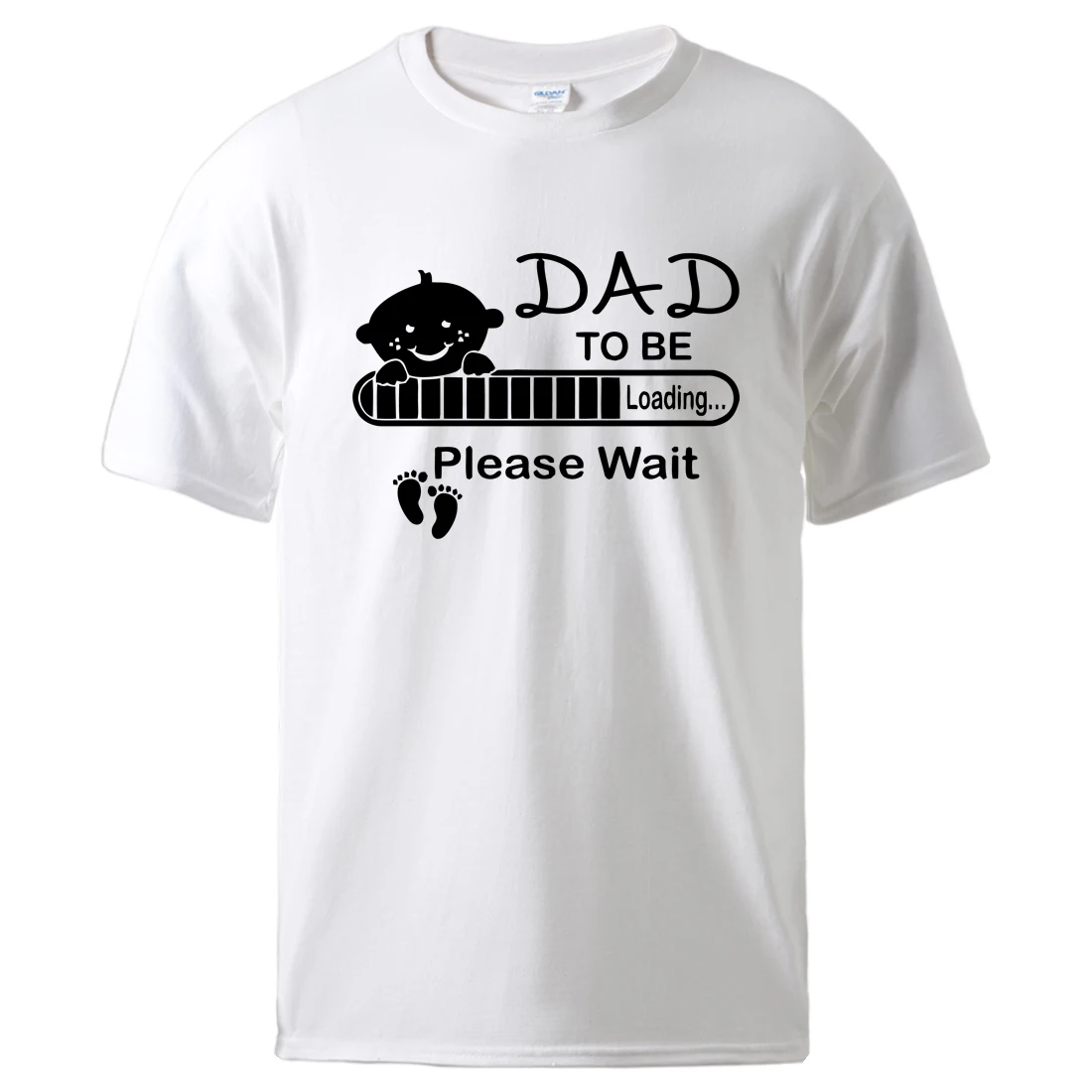 

Sportswear Dad To Be Funny Expecting Baby Loading T shirt Man Summer Workout Top Tee High Quality Cotton Short Sleeve Tshirt