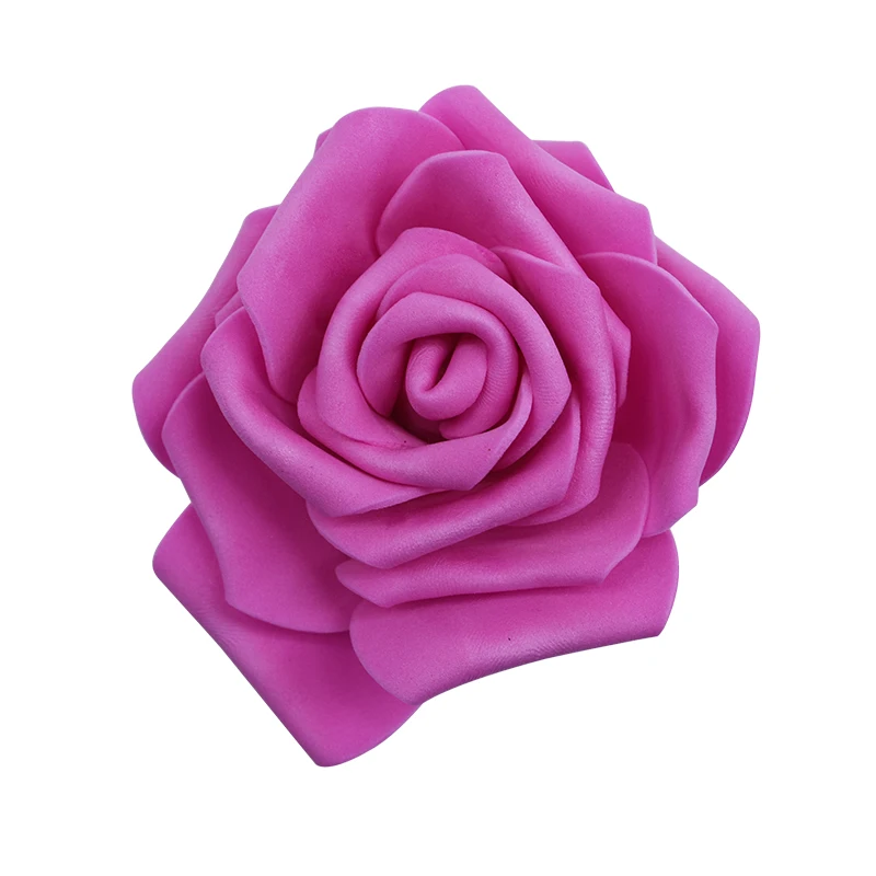 rose pink 30 шт./лот 8 см Искусственный цветок PE поролоновые головки роз для декоративный венок свадебное мероприятие вечерние украшения товары для домашнего сада 9 - Цвет: rose pink