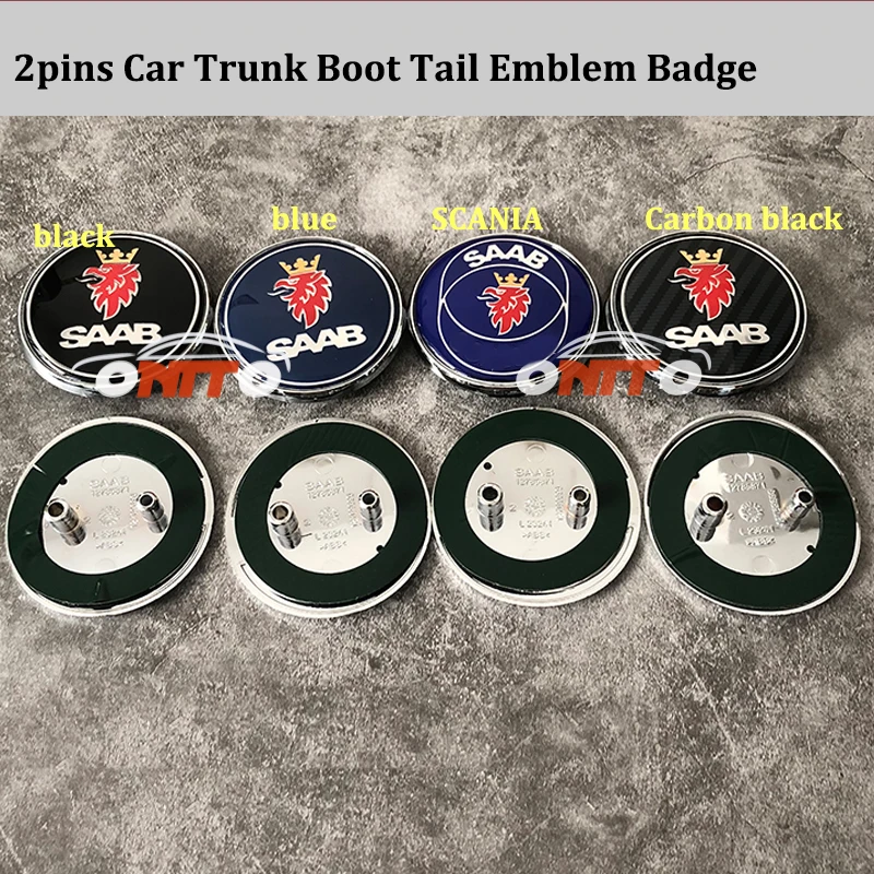 Top new 10pcs/lot 2pins /clips Auto Rear Trunk Tail Boot 68MM Car emblem Logo Badge For 9-3 9-5 93 95 BJ SCS Covers |