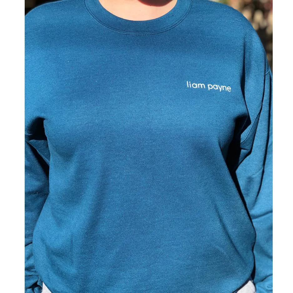 

Liam Payne Simple letter print unisex pullover