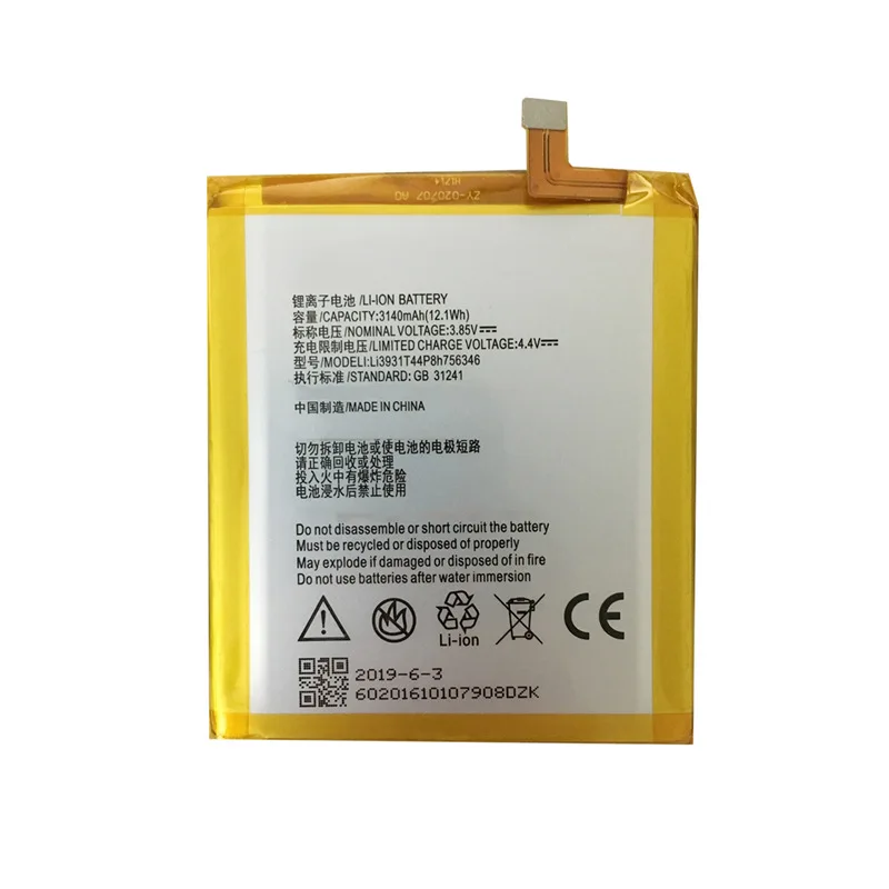 Replacement LI3931T44P8H756346 Built-in Smart Phone Battery for ZTE AXON 7 3.85V 3140mAh 5.5inch A2017 Batteries with Tools | Мобильные