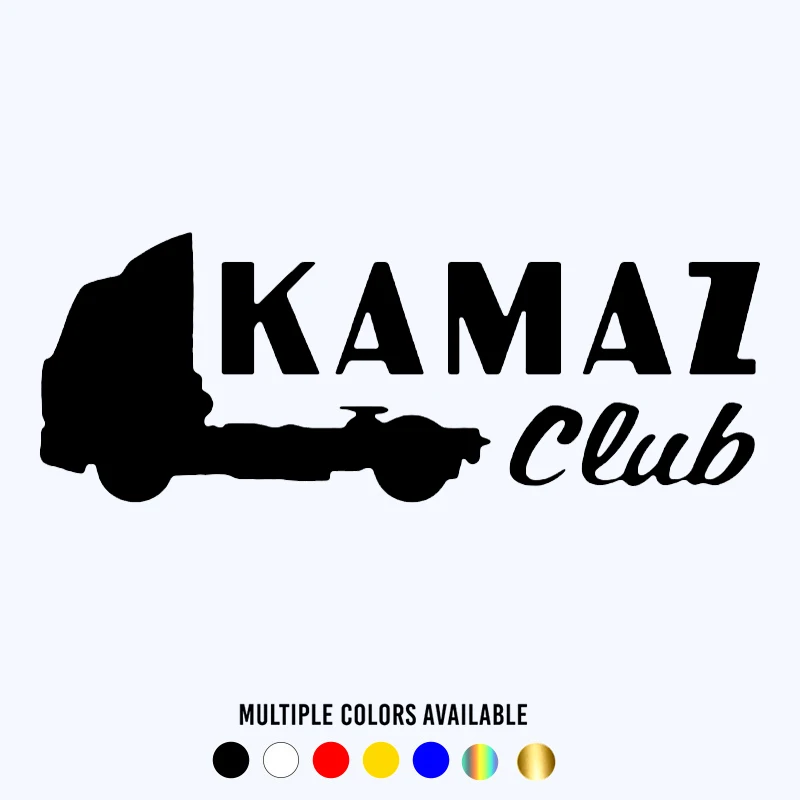 

CK3124# KAMAZ Club funny car sticker vinyl decal white/black car auto stickers for bumper rear window