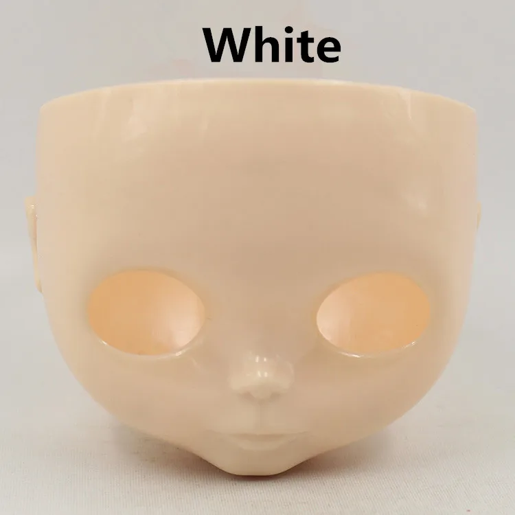 white Blyth кукла лицевая пластина, включая заднюю пластину и винты, макияж изменение практики, белый натуральный черный Прозрачная Кожа Детская кукла - Цвет: white