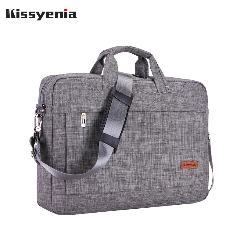 

Kissyenia 14 15 inch Laptop Briefcase Men Waterproof Formal Business Handbag for Computer Travel Portable Shoulder Bags KS1198
