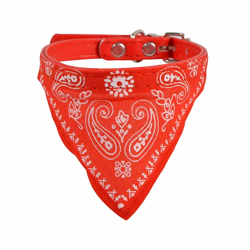 

Adjustable Pet Dog Puppy Cat Neck Scarf Bandana Collar Neckerchief Cotton Dress Up Dog Accessories Print Triangular Bandage