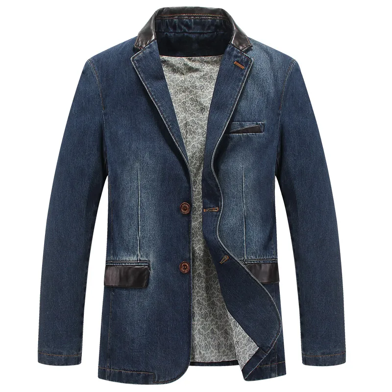 

Spring Autumn Blazer Suit Men Casual Denim Jacket Men Jean Jacket Cotton Coat Male Brand-Clothing Stylish Jeans Men Dropshipping