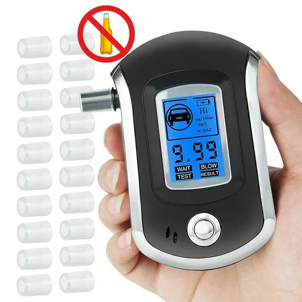 

Breath Analyzer Tester Breathalyzer Digital LCD Stable Performance Tester